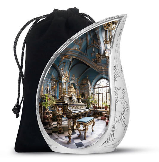 Teardrop Shape Music Urn Large 10 Inch