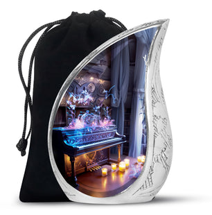 Teardrop Shape Music Urn Large 10 Inch