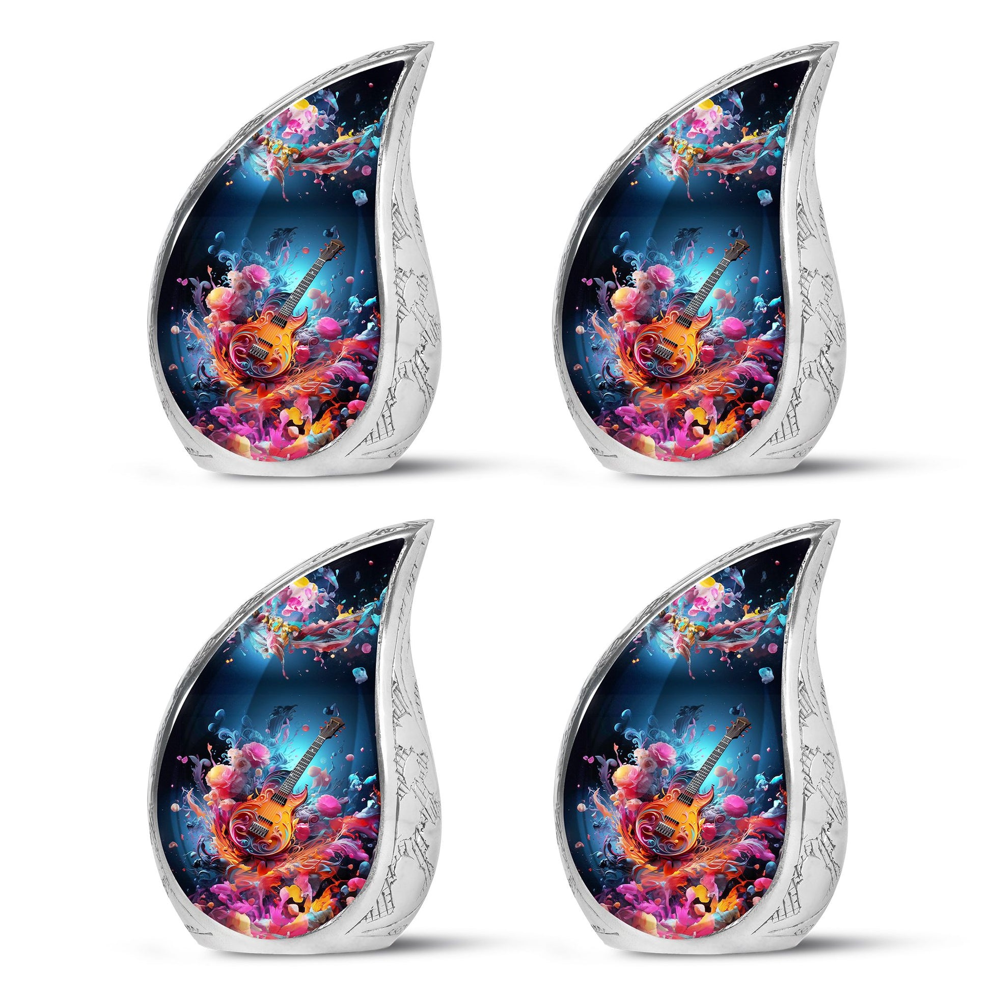 Teardrop Shape Music Urn Keepsake Urn Pack of 4