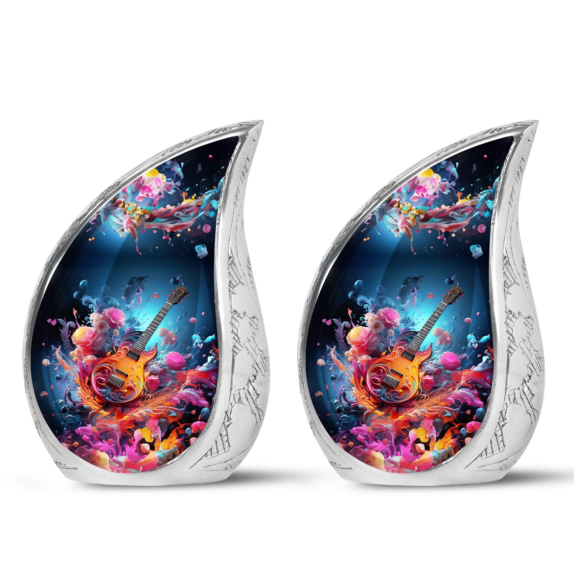 Teardrop Shape Music Urn Keepsake Urn Pack of 2