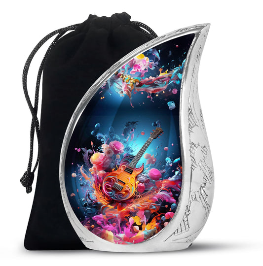 Teardrop Shape Music Urn Large 10 Inch