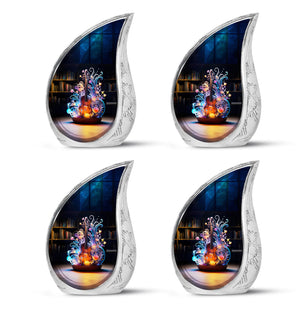 Teardrop Shape Music Urn Keepsake Urn Pack of 4