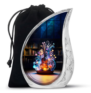 Teardrop Shape Music Urn Large 10 Inch
