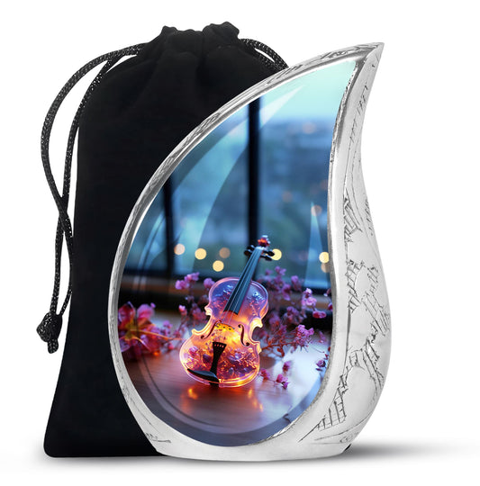 Teardrop Shape Music Urn Large 10 Inch