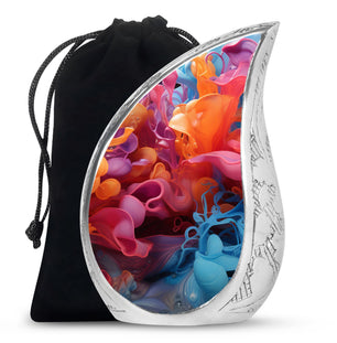 Teardrop Shape Abstract Urn Large 10 Inch