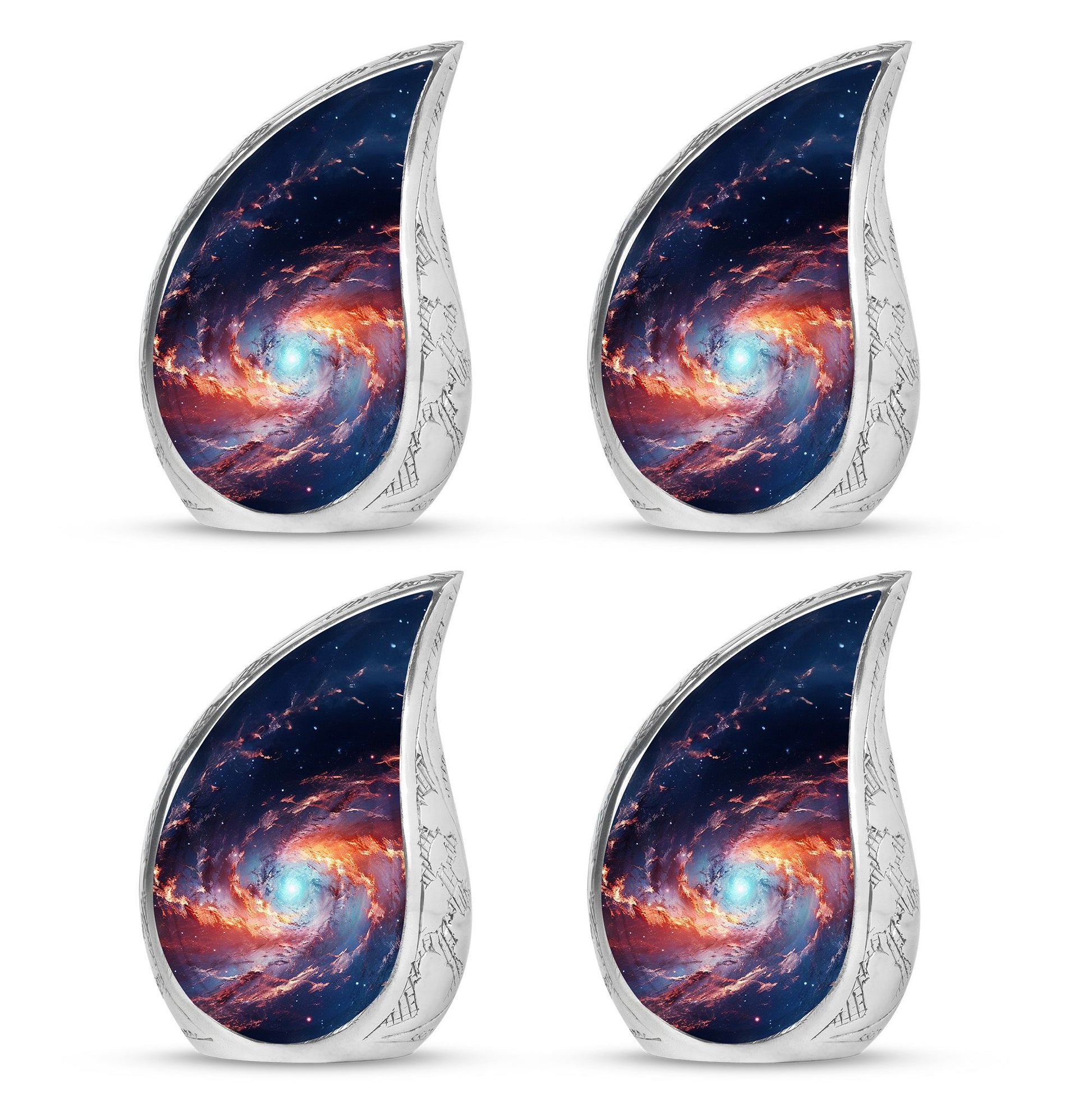 Teardrop Shape Abstract Urn Keepsake Urn Pack of 4