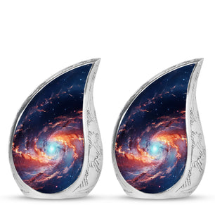 Teardrop Shape Abstract Urn Keepsake Urn Pack of 2