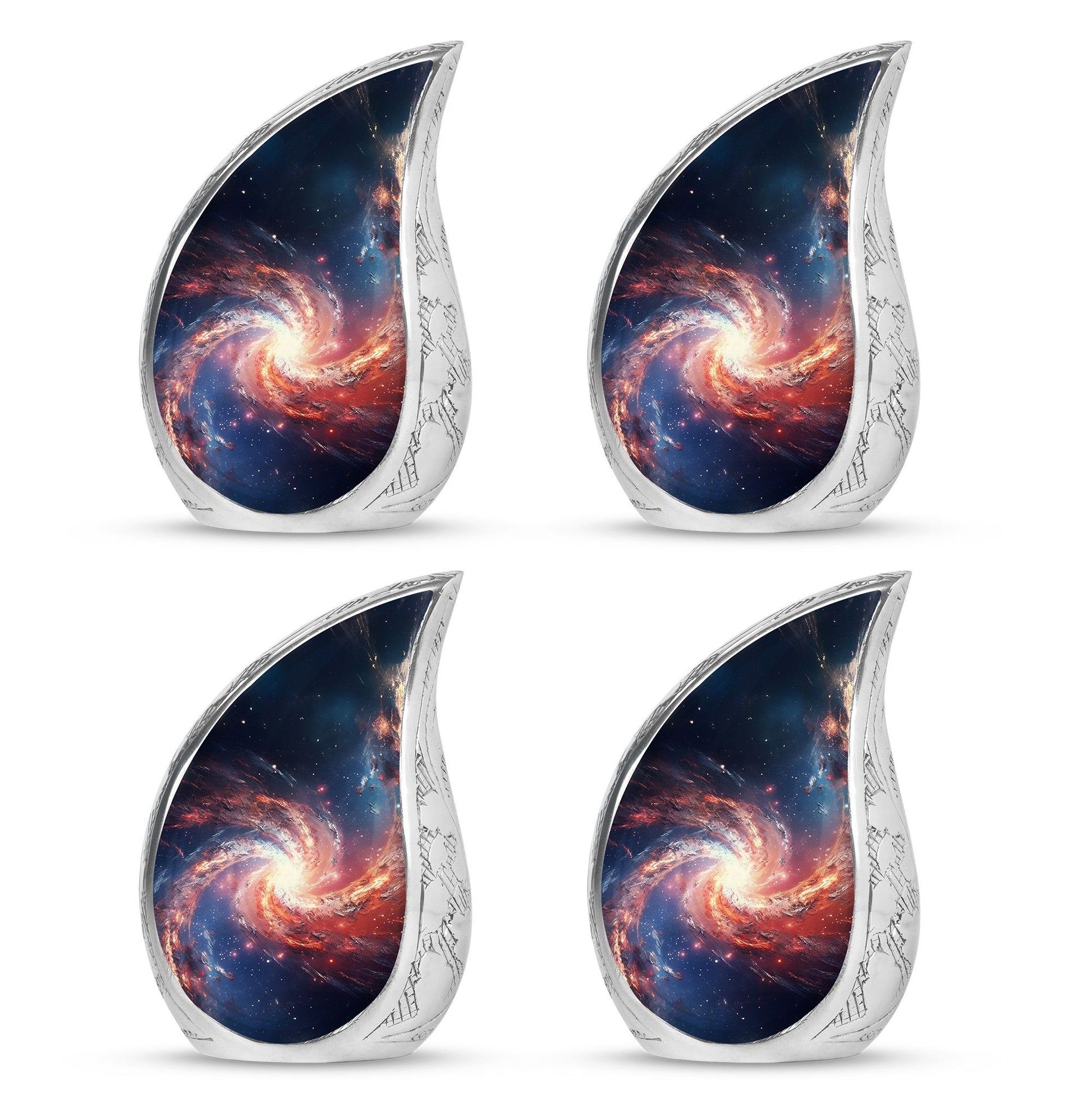 Teardrop Shape Abstract Urn Keepsake Urn Pack of 4