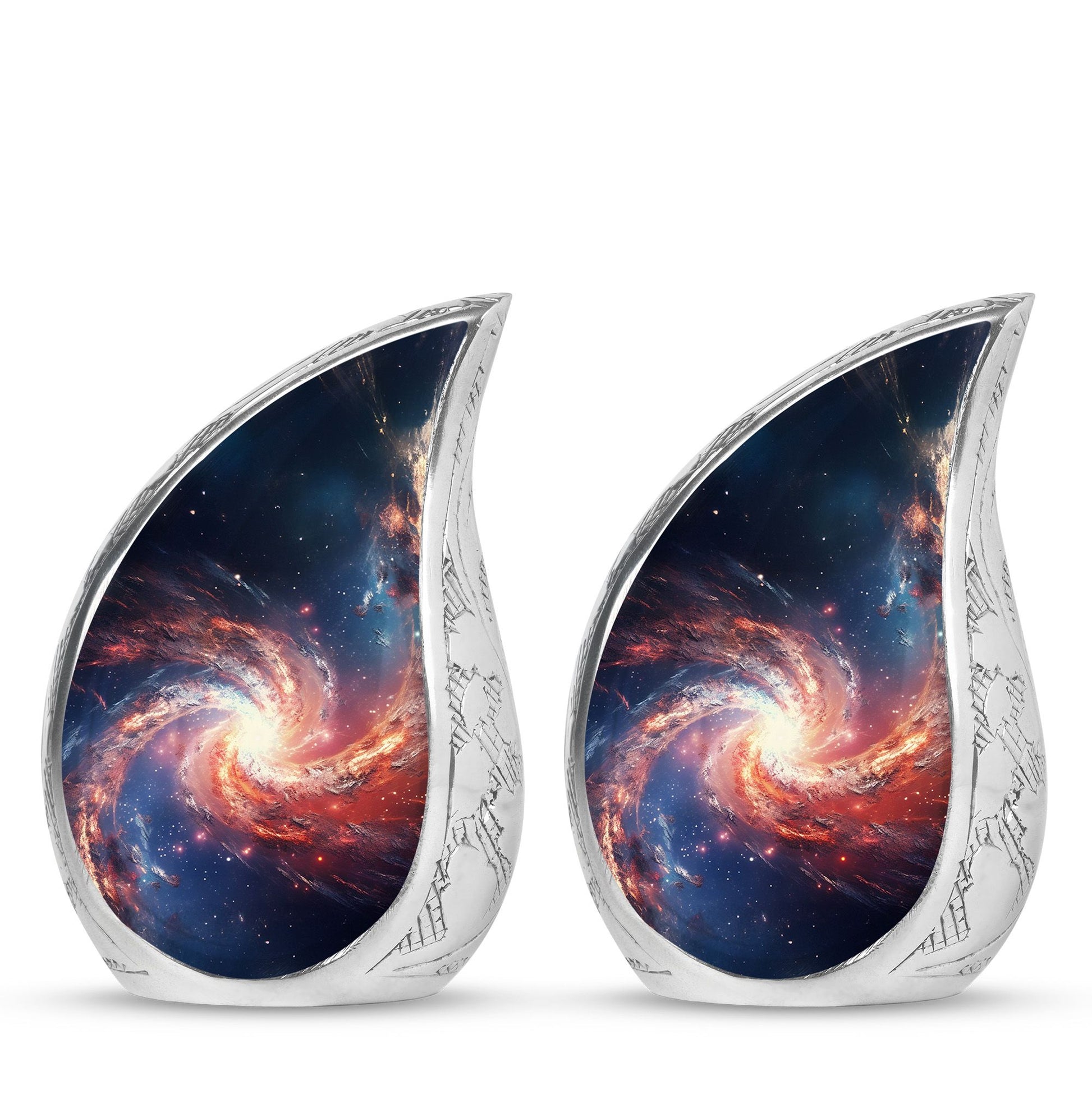 Teardrop Shape Abstract Urn Keepsake Urn Pack of 2