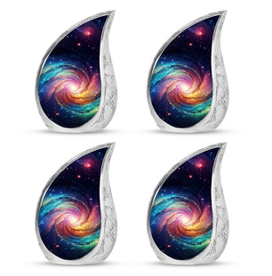Teardrop Shape Galaxy Urn Keepsake Urn Pack of 4