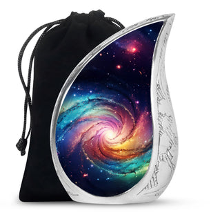 Teardrop Shape Galaxy Urn Large 10 Inch