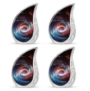 The Cosmic Dance Of Galaxies - Galaxy Urn Teardrop, Heart Shape Urn