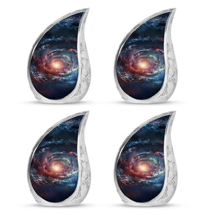 Spin Of Starry Skies - Galaxy Urn Large Teardrop, Heart Urn For Ashes
