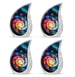 The Cosmic Dance Of Infinity - Galaxy Urn Teardrop, Heart Shape Urn