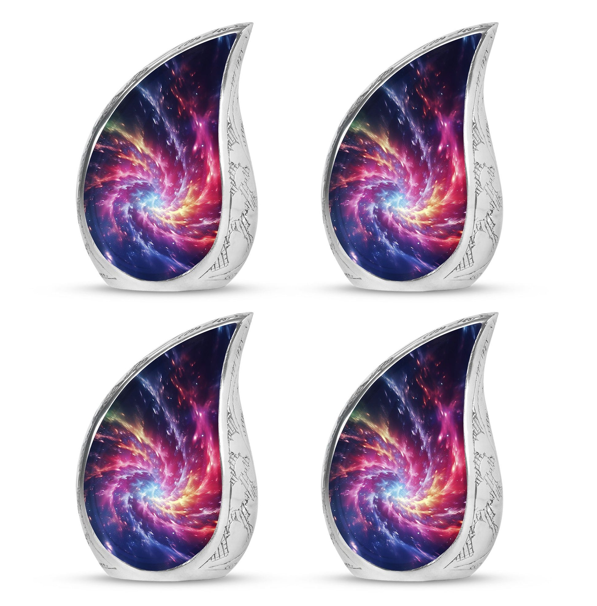 Symphony Cosmos - Galaxy Urn Teardrop, Heart Cremation Urn For Ashes