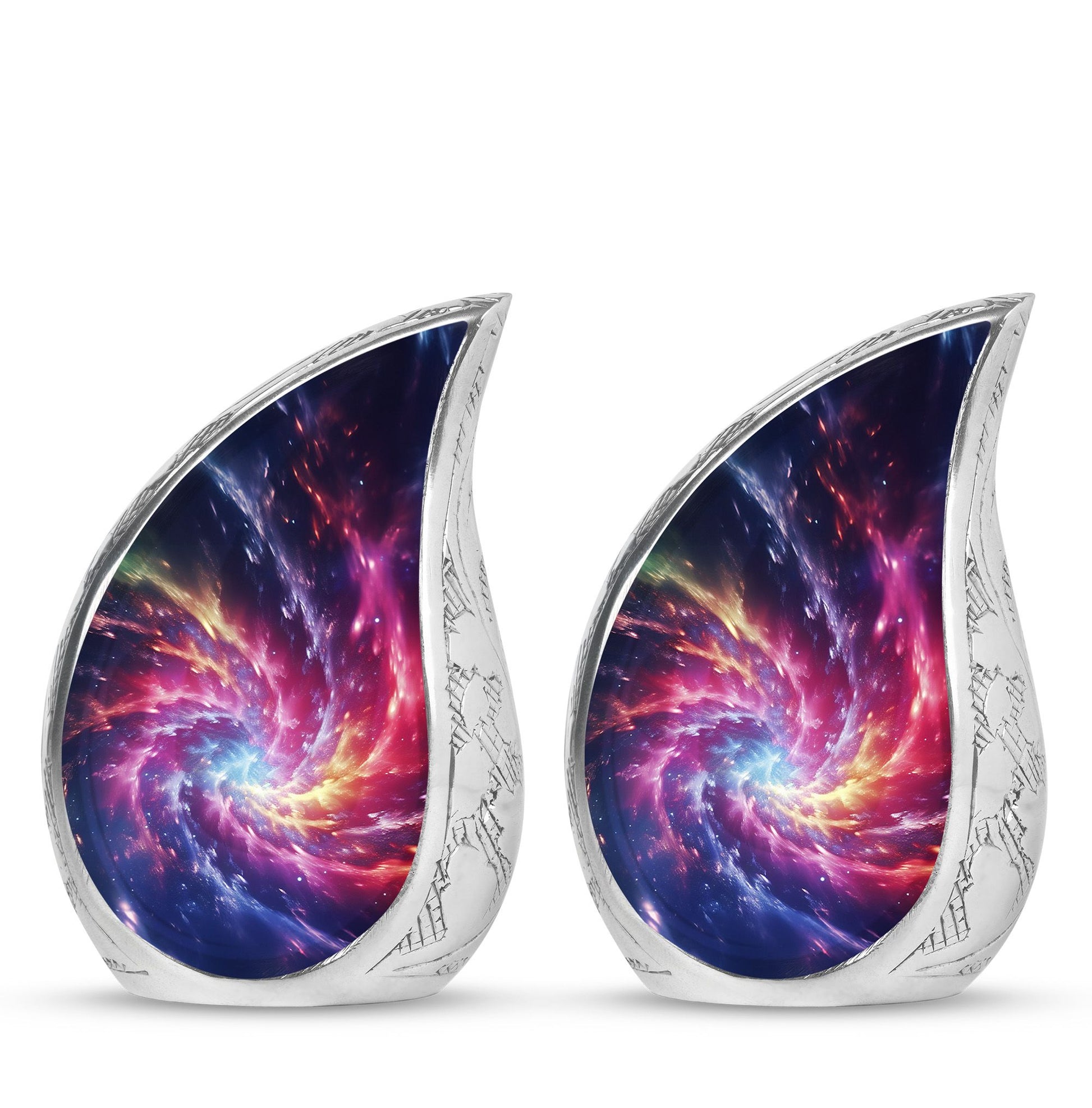 Symphony Cosmos - Galaxy Urn Teardrop, Heart Cremation Urn For Ashes