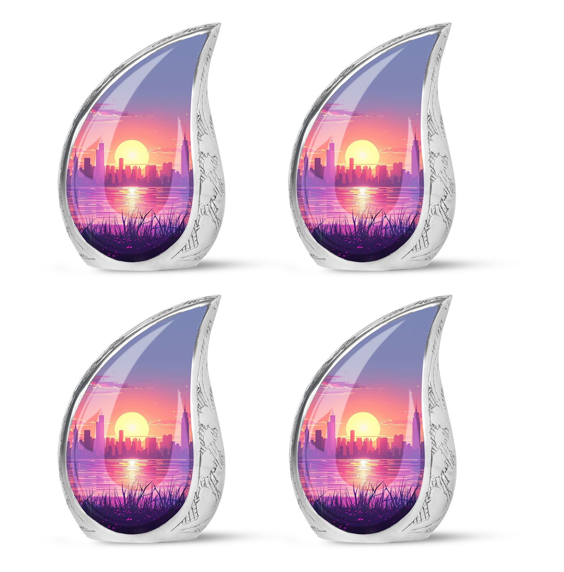 Urban Oasis - Car Urn Large Teardrop, Heart Urn For Ashes