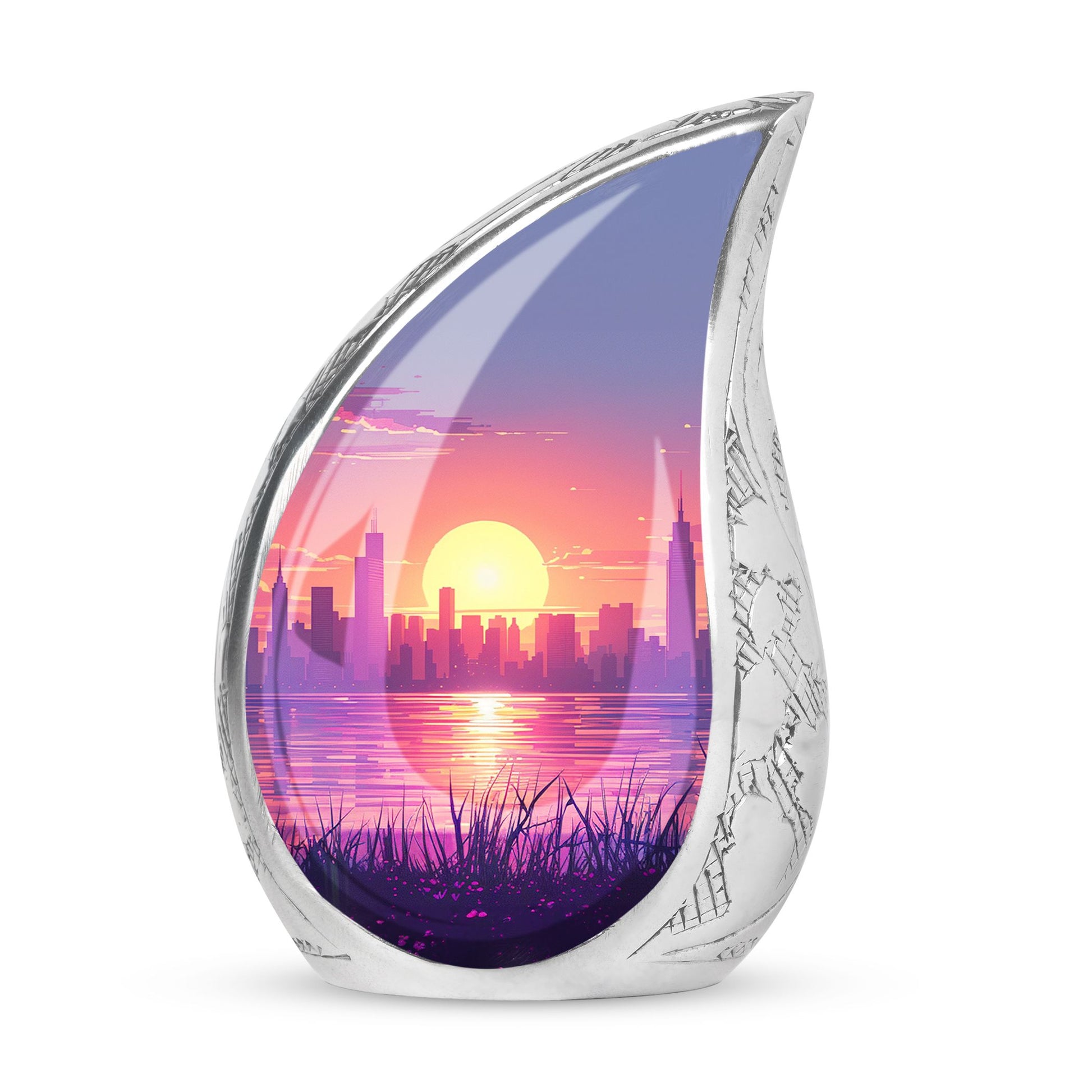 Urban Oasis - Car Urn Large Teardrop, Heart Urn For Ashes