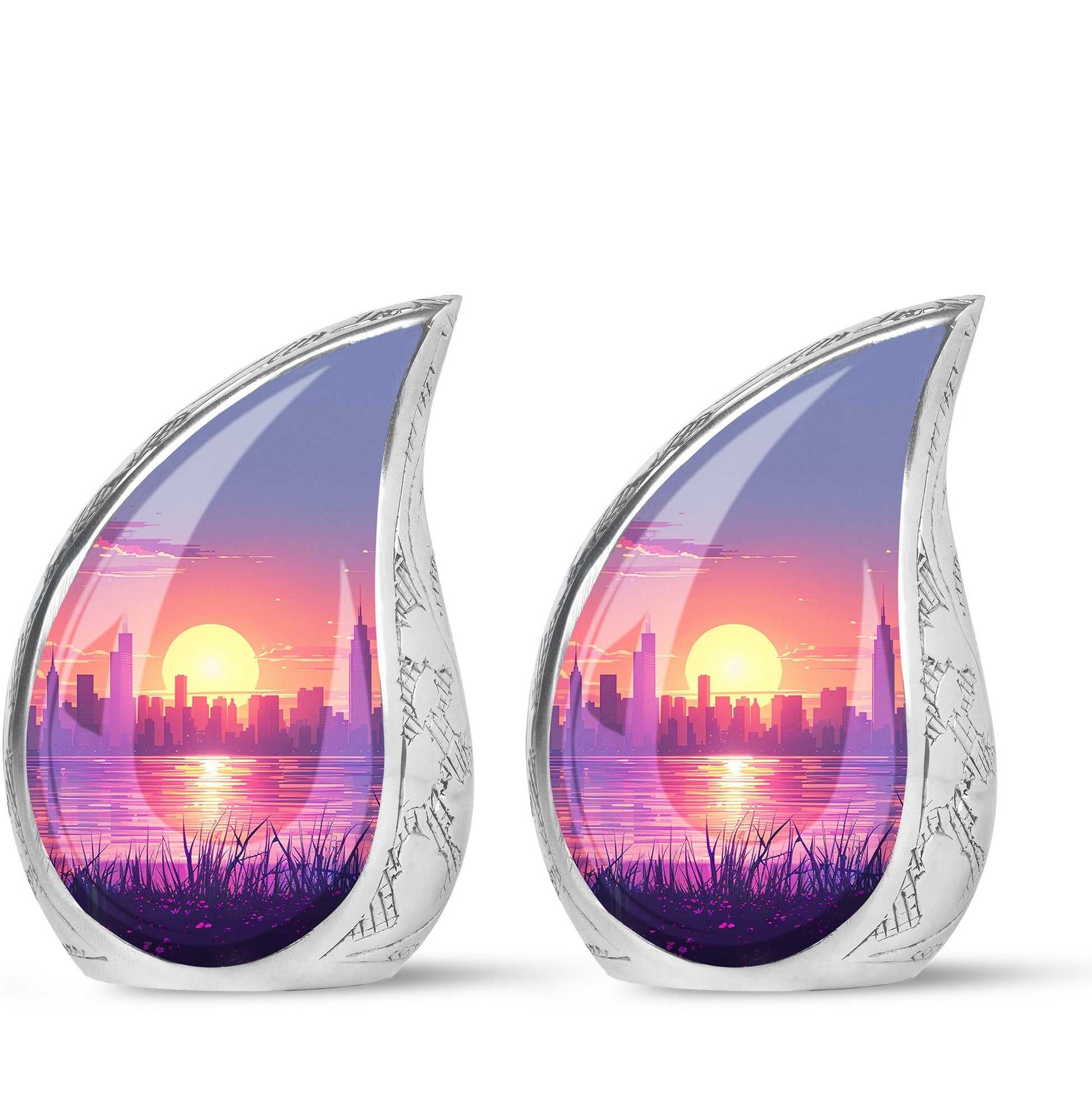 Urban Oasis - Car Urn Large Teardrop, Heart Urn For Ashes