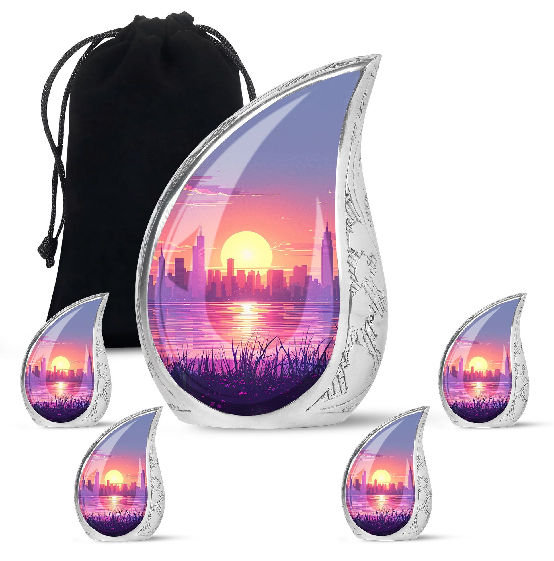 Urban Oasis - Car Urn Large Teardrop, Heart Urn For Ashes