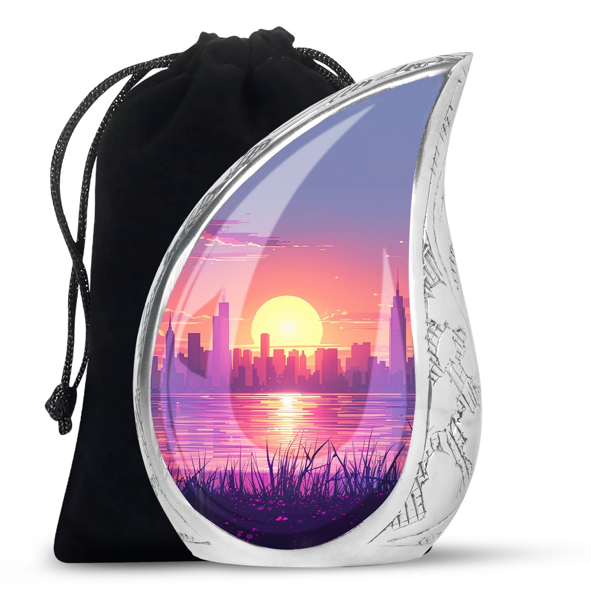 Urban Oasis - Car Urn Large Teardrop, Heart Urn For Ashes