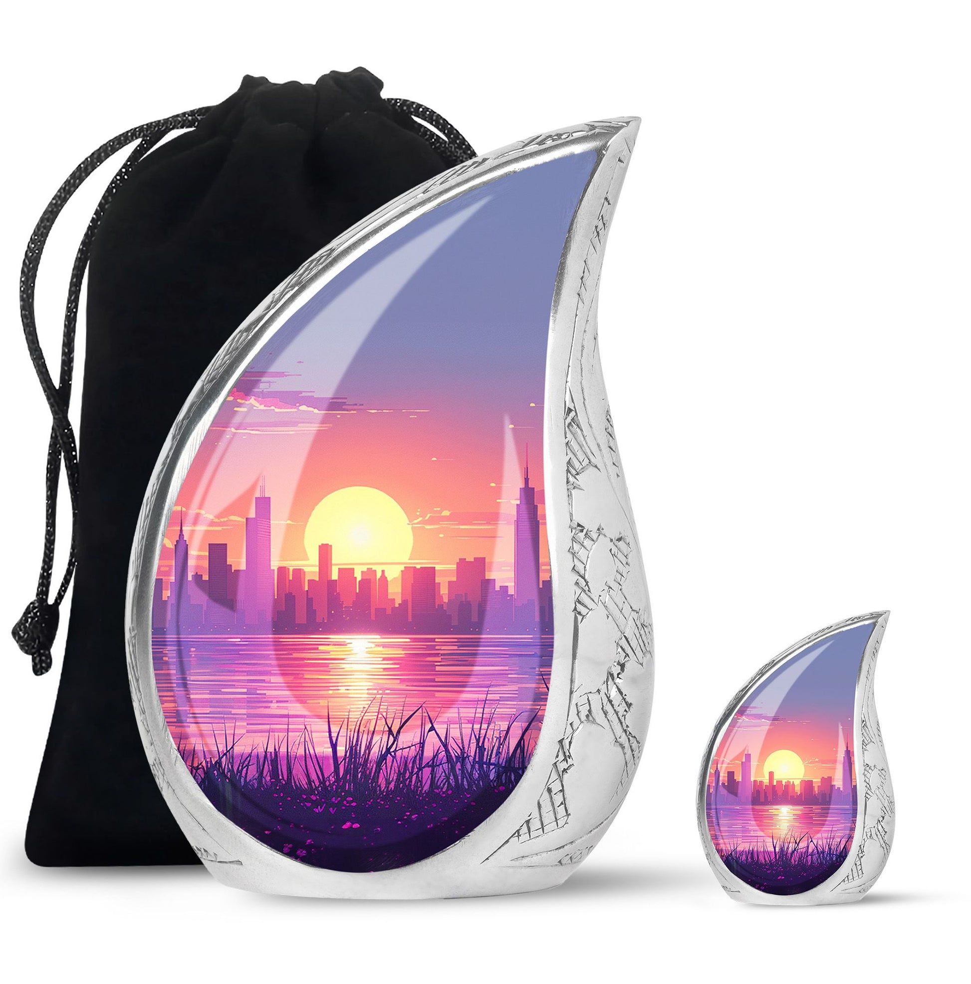 Urban Oasis - Car Urn Large Teardrop, Heart Urn For Ashes