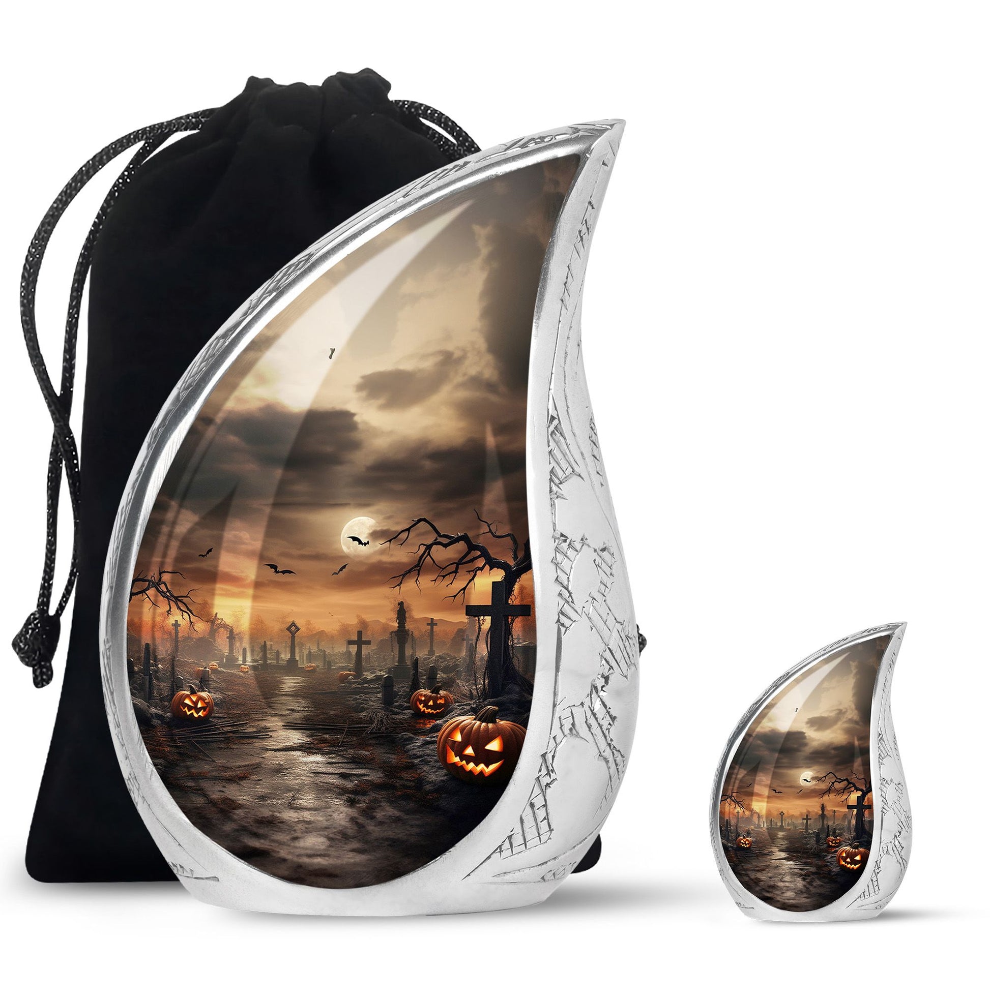 Teardrop Shaped  Large Urn With 1 Keepsake