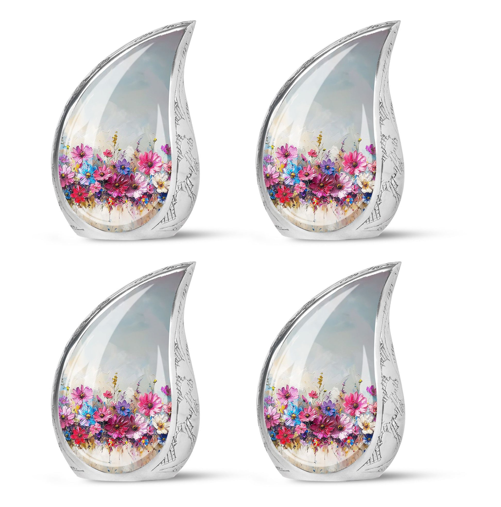 Teardrop Shaped  Keepsake Set of 4