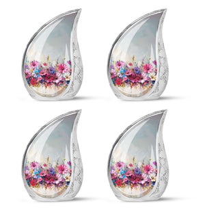 Teardrop Shaped  Keepsake Set of 4