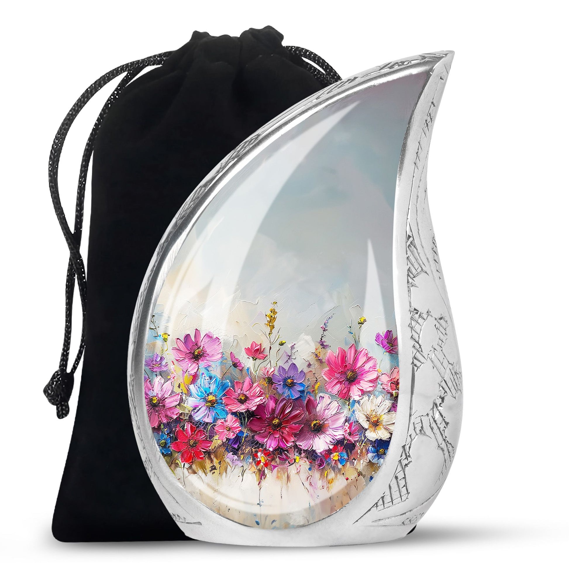 Teardrop Shaped Flower Urn Large Urn 10 Inch
