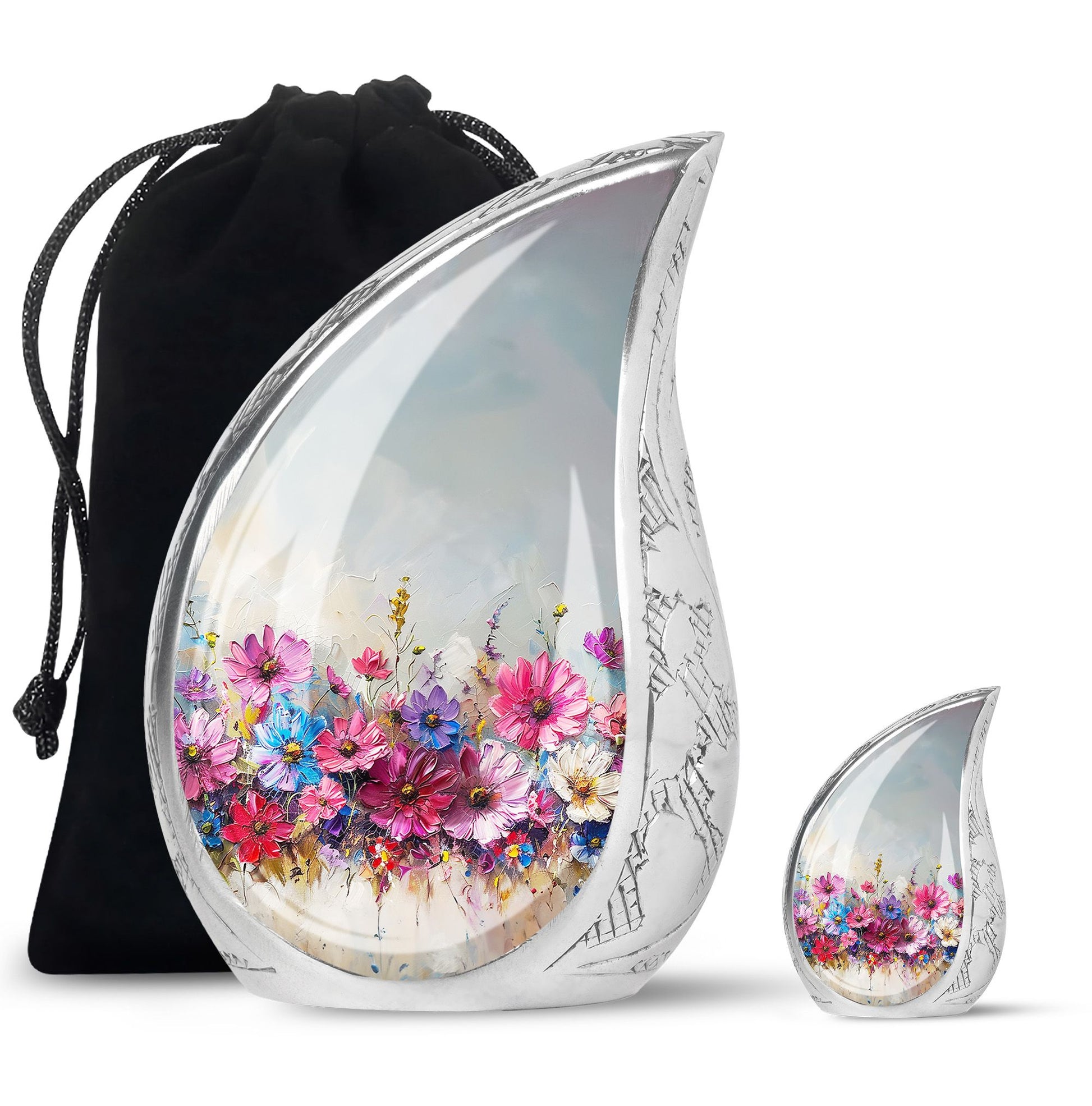 Teardrop Shaped  Large Urn With 1 Keepsake