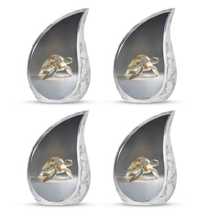 Teardrop Shaped  Keepsake Set of 4