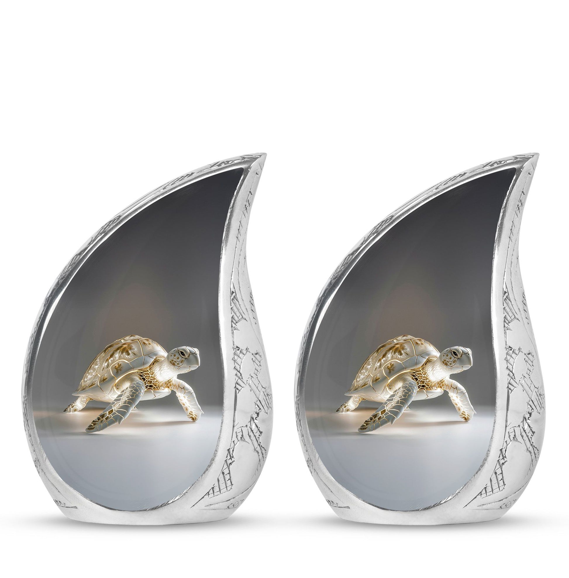 Teardrop Shaped  Keepsake Set of 2