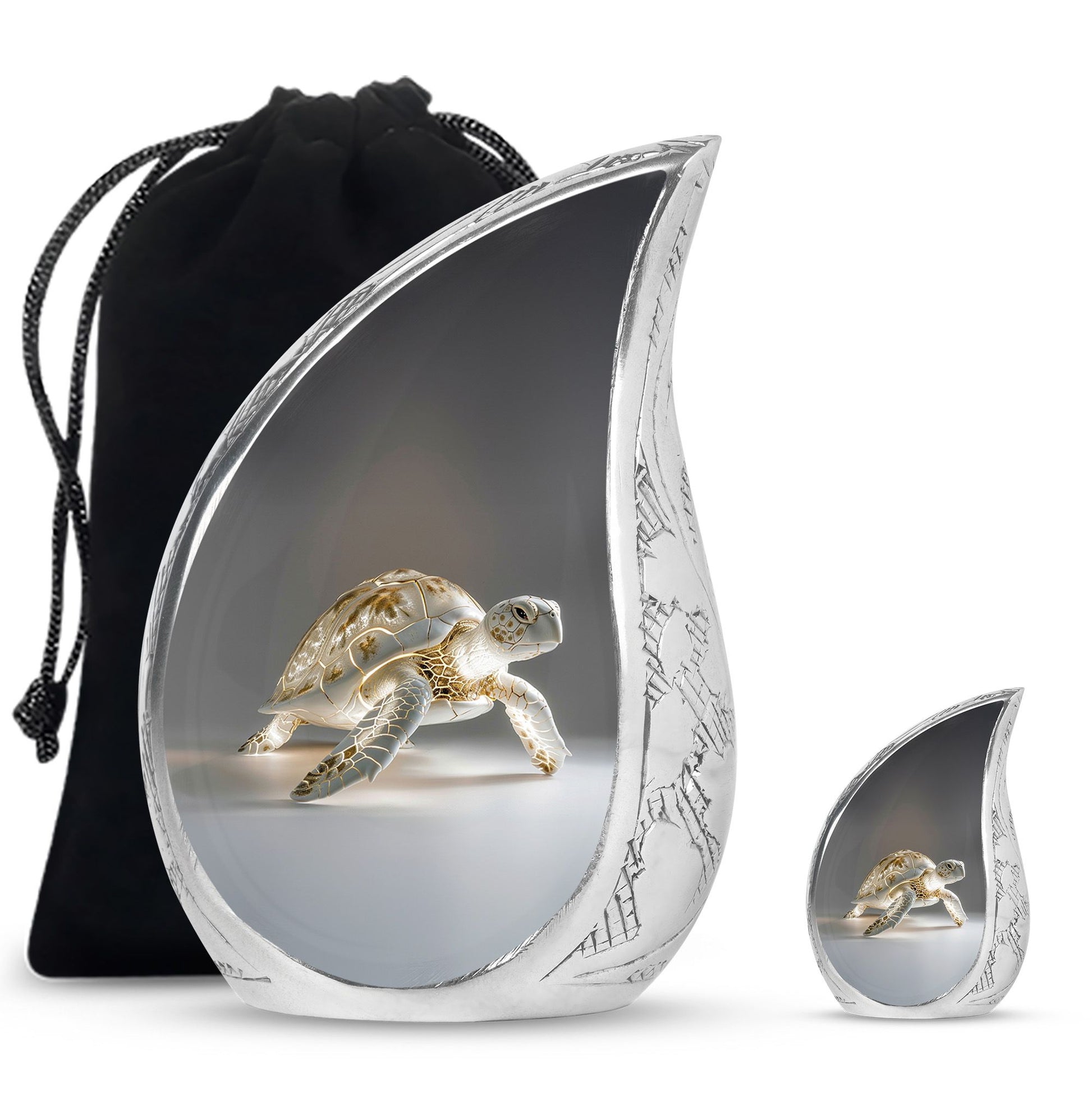 Teardrop Shaped  Large Urn With 1 Keepsake