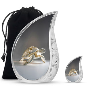 Teardrop Shaped  Large Urn With 1 Keepsake