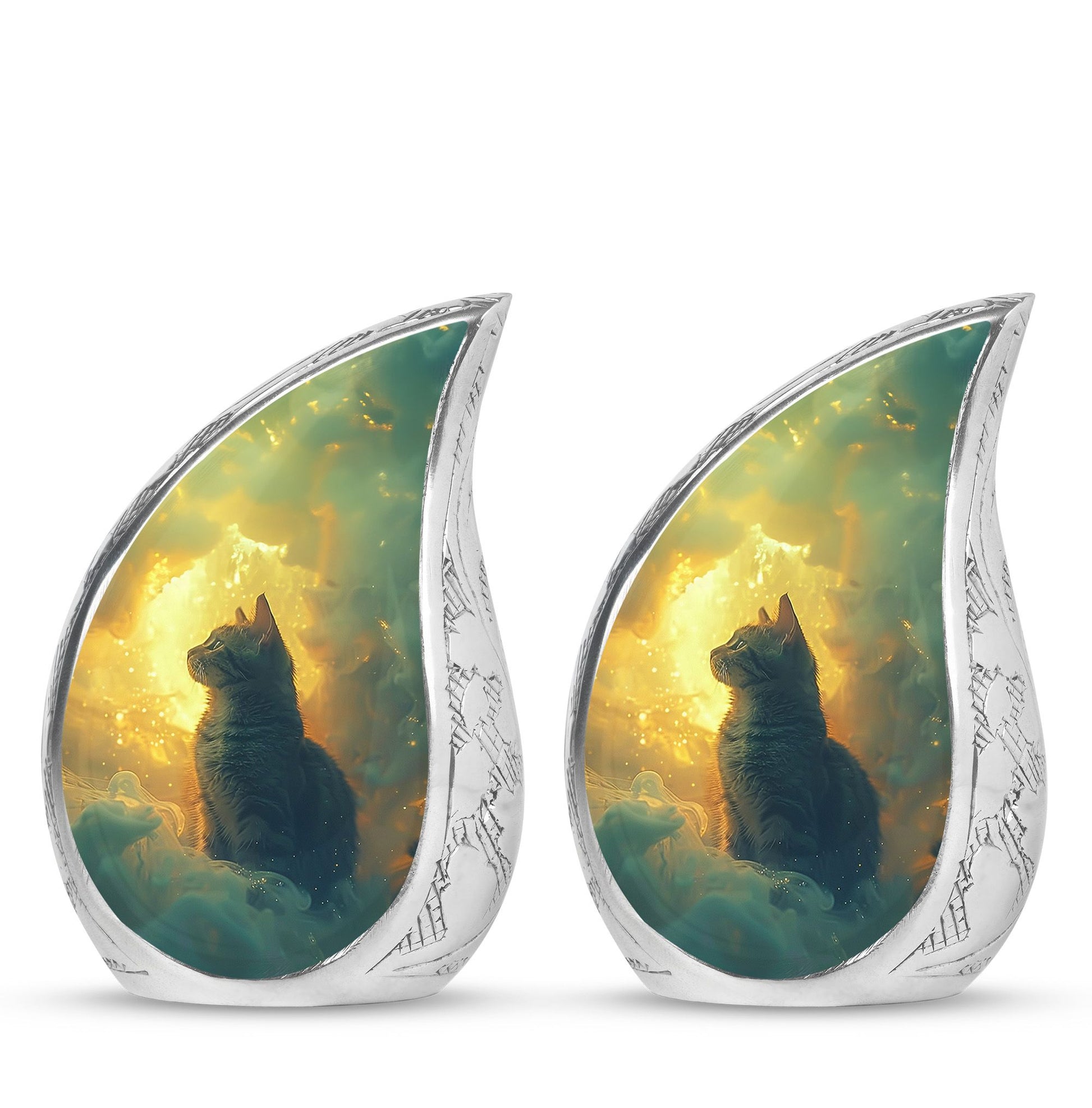 Teardrop Shaped  Keepsake Set of 2