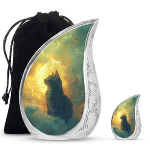 Teardrop Shaped  Large Urn With 1 Keepsake