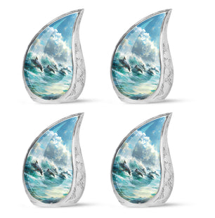 Teardrop Shaped  Keepsake Set of 4
