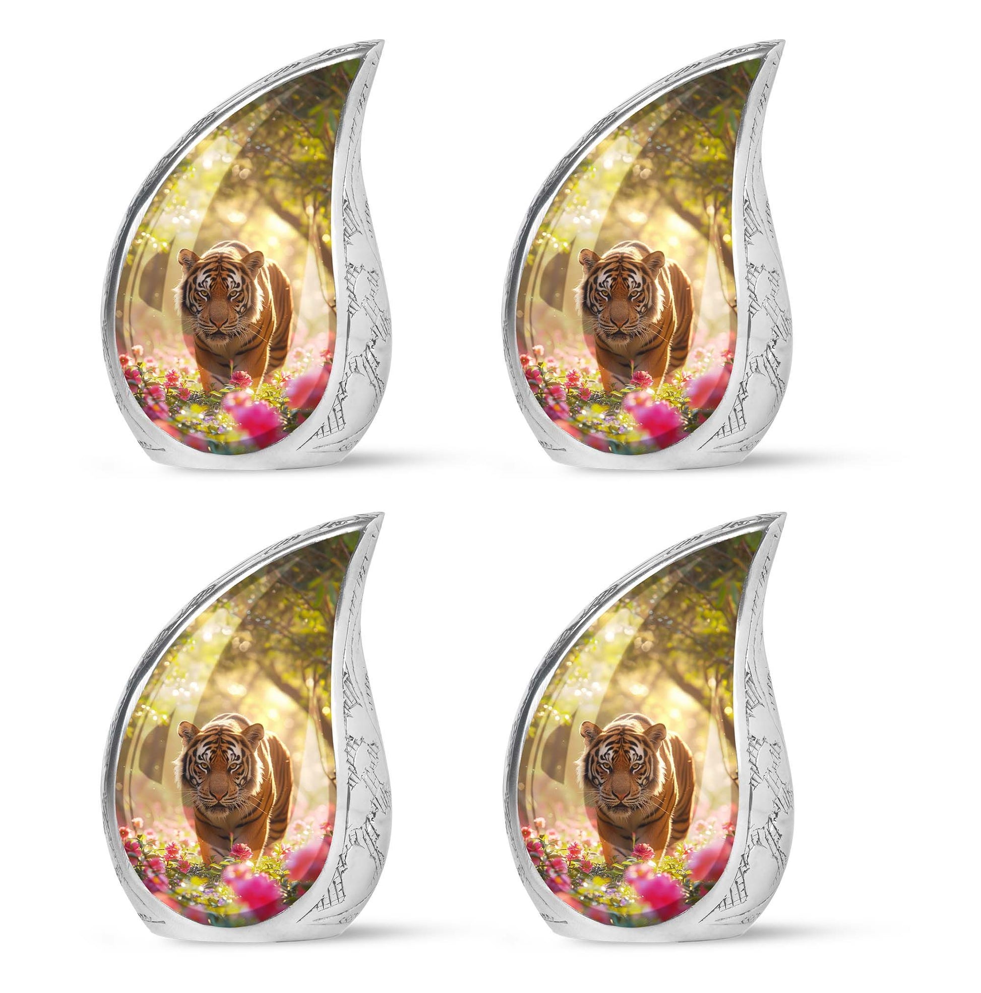 Teardrop Shaped  Keepsake Set of 4