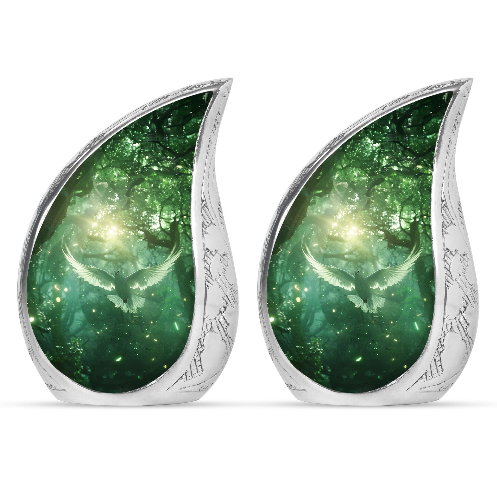Teardrop Shaped  Keepsake Set of 2