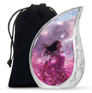 Pink Butterfly Urn For Human Ashes Funeral, Ashes Urn For Ashes