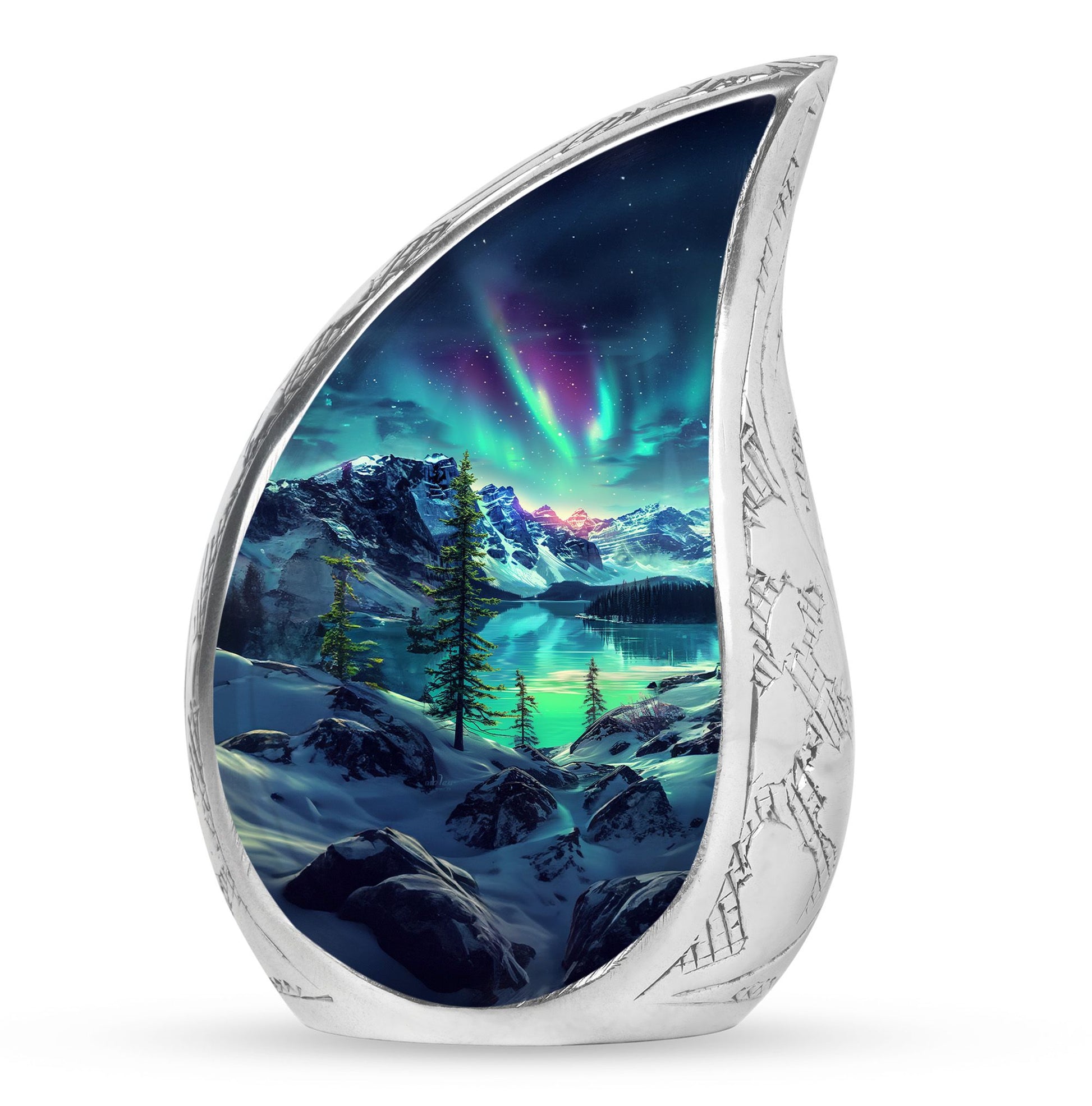Aurora Borealis Little Urns Large Funeral, Ashes Urn For Ashes