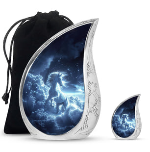 Horse Customized Urns For Human Ashes Funeral, Ashes Memorial Urn