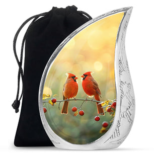 Cardinal Bird Urn For Adult Ashes Funeral, Ashes Cremation Urn