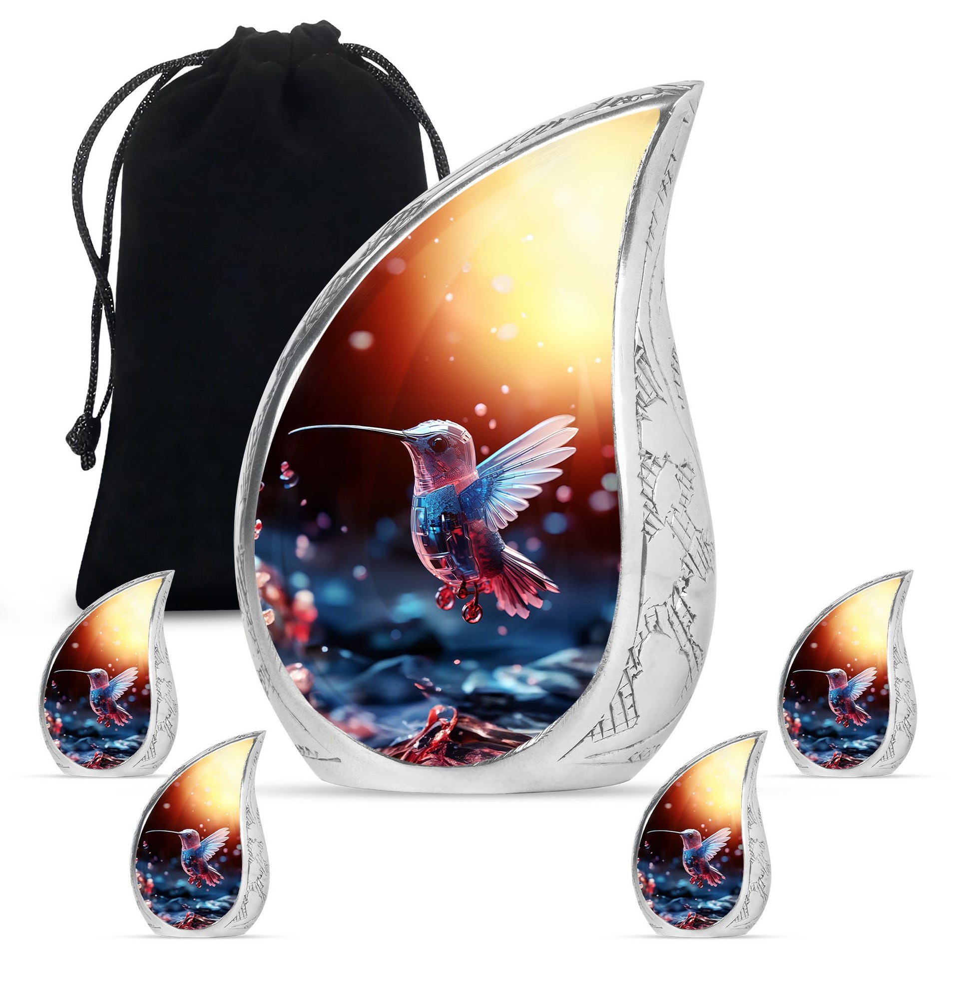 Humming Birds Cremation Keepsakes Funeral, Ashes Cremation Urn