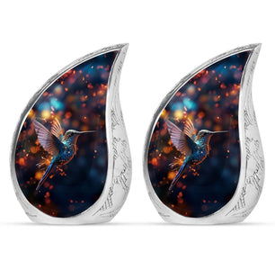 Humming Birds Urn For Mom Ashes Funeral, Ashes Memorial Urn