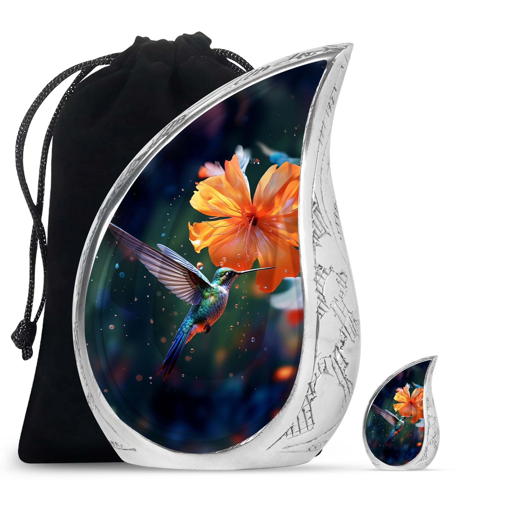 Humming Birds Urn For Ashes Funeral, Ashes Cremation Urn For Ashes