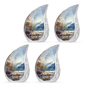 Mountains Urn For Human Remains Funeral, Ashes Memorial Urn