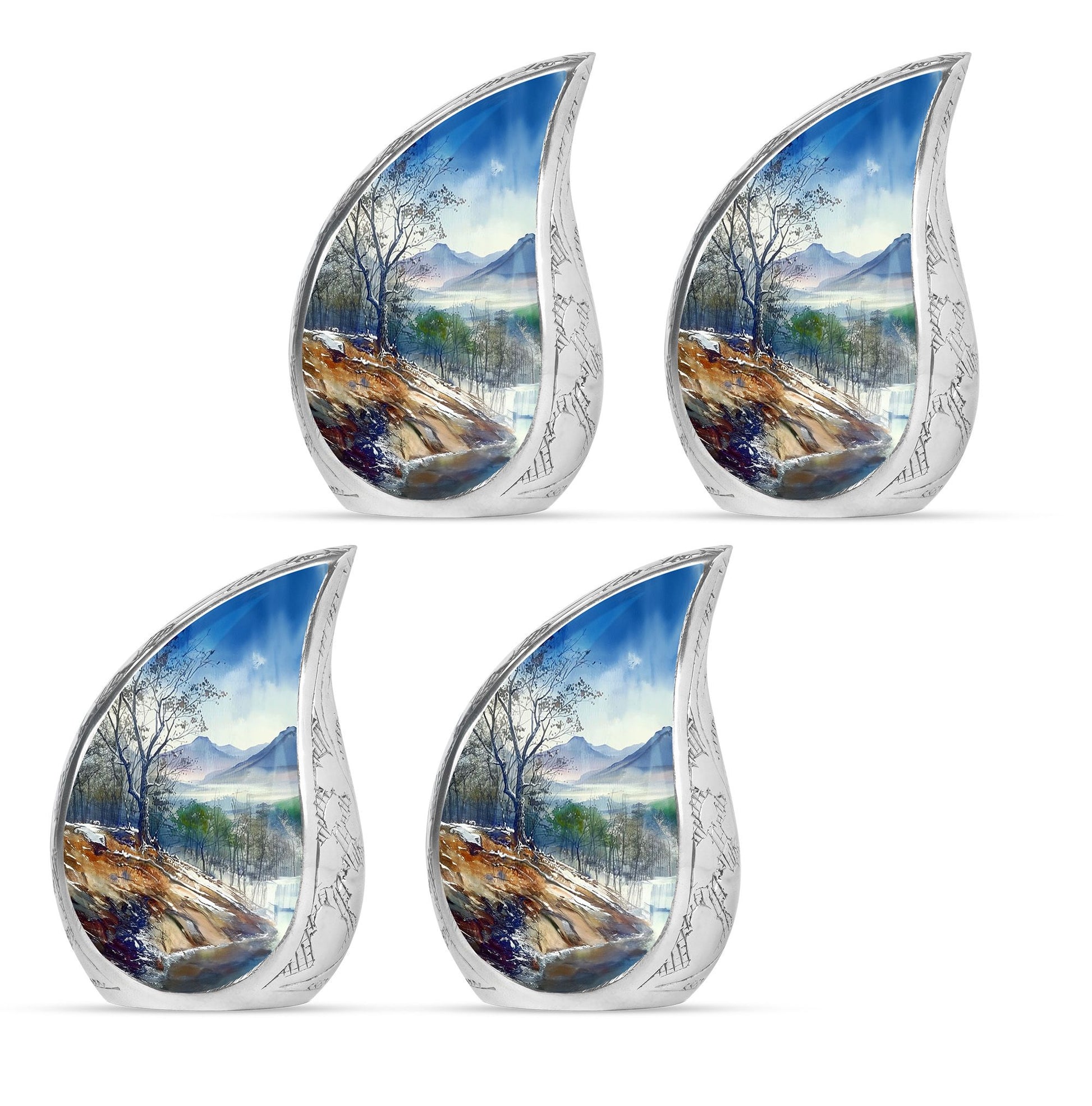Mountains Urn For Human Ashes Funeral, Ashes Cremation Urn For Ashes