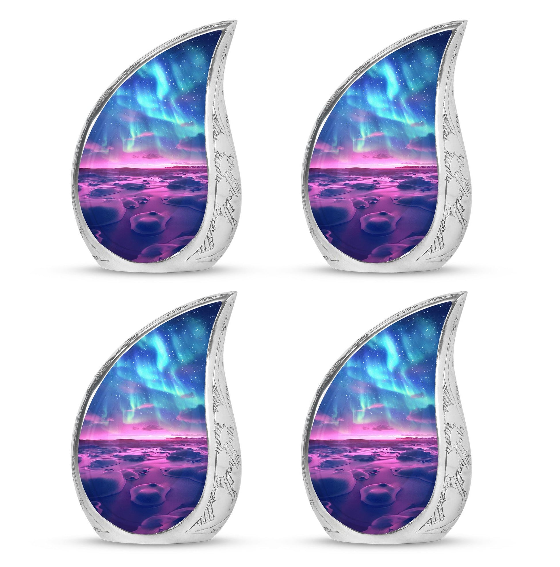 Aurora Borealis Keepsake For Ashes Funeral, Ashes Memorial Urn